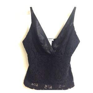 Sexy black lace top